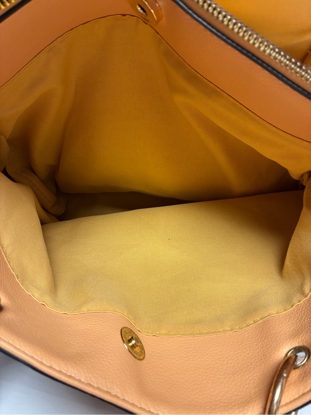 Structured Satchel Tan Braided Handles Tassel Crossbody Tote Bag - Picture 5 of 15